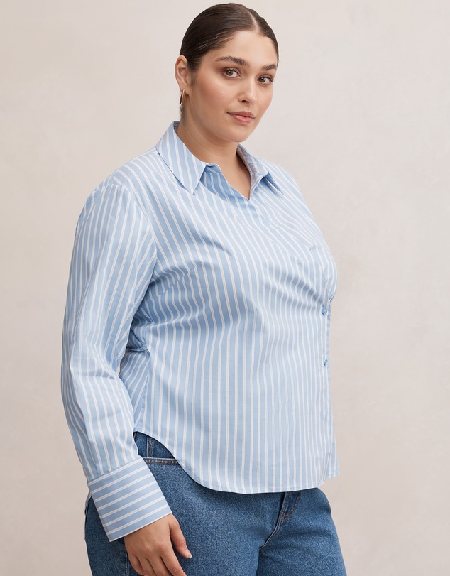 Forever New Curve - Tina Curve Tie Back Shirt