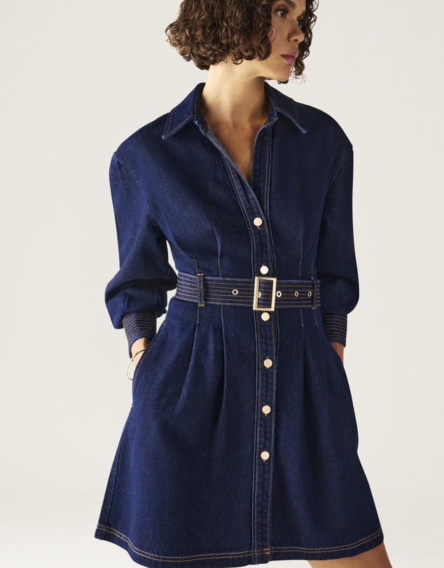 MOS The Label - Sia Denim Mini Dress
