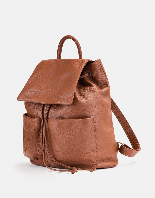 BEE - Beezy Tan Leather Backpack