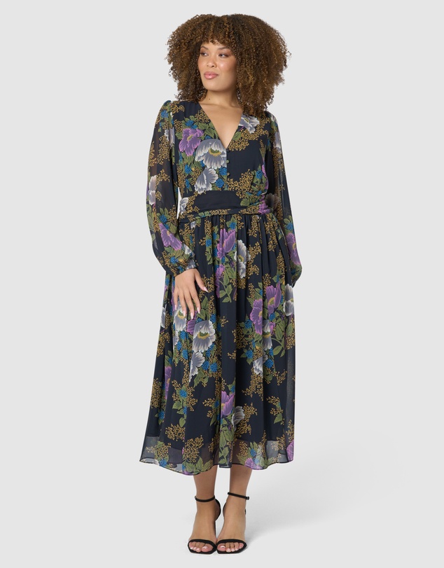 Pink Dusk by Curve Project - Higher Love Midi Dress