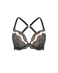 City Chic - Plus size Ophelia Push Up Bra - black