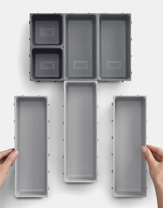 Joseph Joseph - Blox™ 7-piece Drawer Organiser Set (Grey)