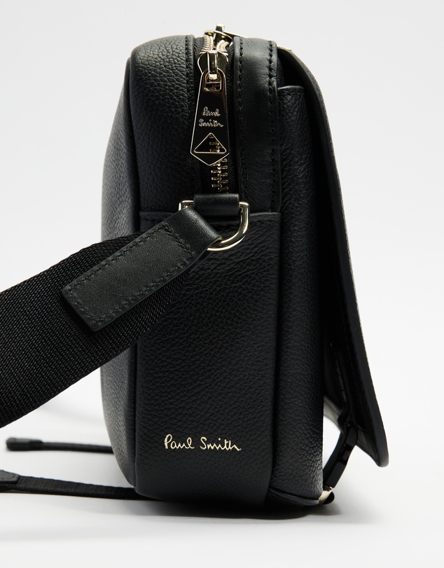Paul Smith - Signature Stripe Trim Messenger Bag