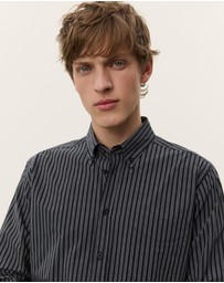 Les Deux - Kent Stripe Poplin Shirt