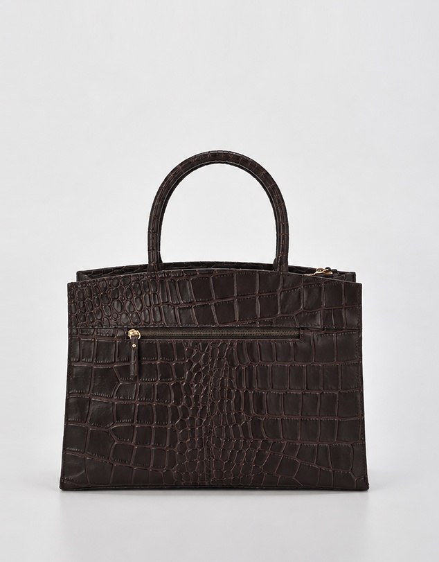 Cobb & Co - Arlie Leather Croc Tote