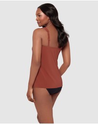 Miraclesuit Swimwear  - Dazzle Underwired Draped Tankini Top