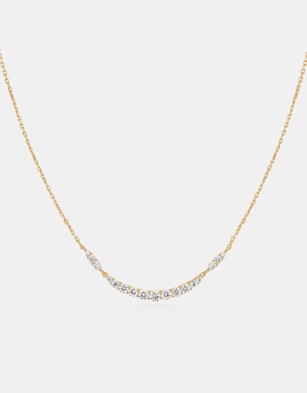 Ania Haie - Gold Arc Pave Necklace