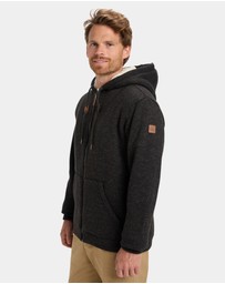 Quiksilver - Mens Keller Sherpa Zip Up Hoodie