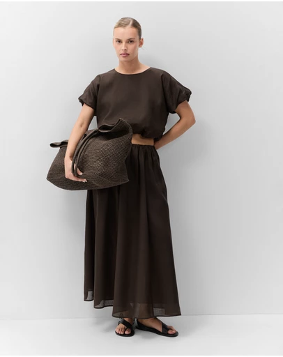 UNISON - Ramie Full Skirt