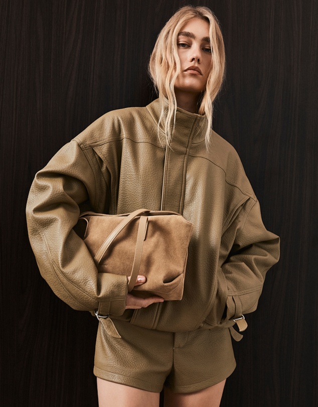 Nakedvice - The Poppy Blonde Suede Bag
