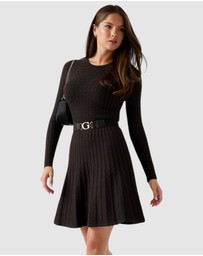 GUESS - Eco Cable Belted Hana Mini Dress