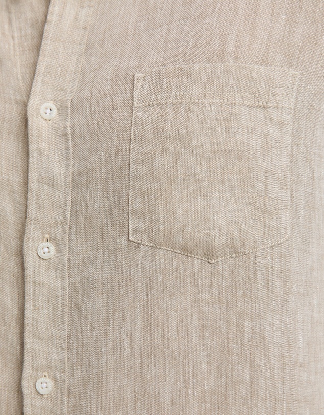 Sportscraft - Long Sleeve Linen Yarn Dyed Shirt
