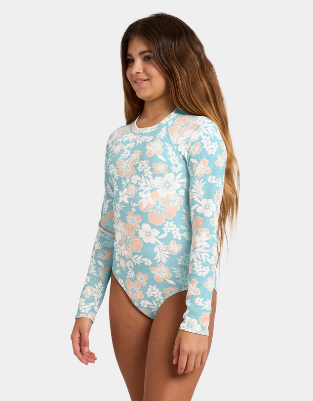 Billabong - Girls 6 to 16 Hibiscus Haze Long Seeve Rashguard