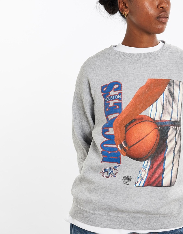 Vintage by The Real Deal - Pre Loved - Vintage 90s NBA Houston Rockets Sweatshirt