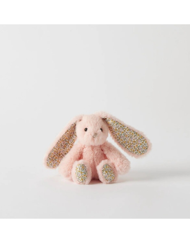 Jiggle and Giggle - Floral Peach Bunny Rattle