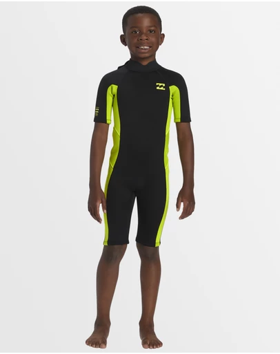 Billabong Kids - Girls 2 to 6 2/2mm Foil Back ZIp Springsuit