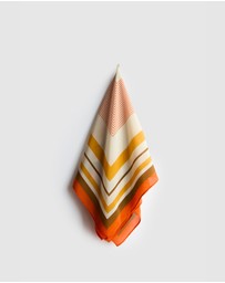 Evity - Silk Scarf Geometric Print