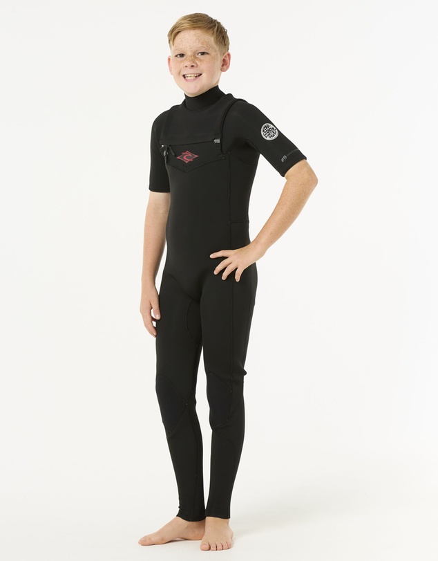 Rip Curl - Kids Dawn Patrol Short 2/2 Sleeve Chest Zip Wetsuit