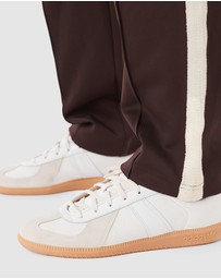 Zanerobe - Stitched Football Trackpant Dk Choc