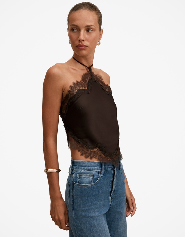Forever New - Jovie Halter Neck Lace Top