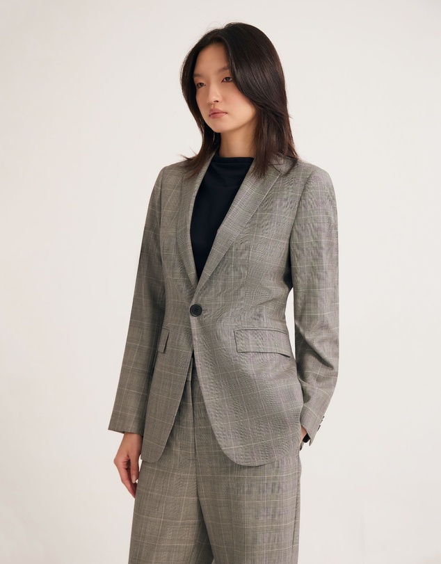 Oxford - Ebony Pure Wool Suit Jacket