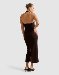 Forever New - Georgie Halter Neck Ruched Bodycon Dress