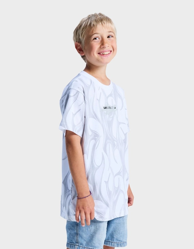 DC Shoes - Boys 10 to 16 Liquid Fuego Short Sleeve T-Shirt