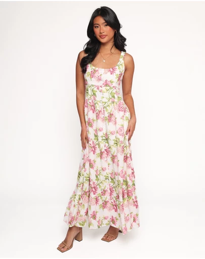 Petal & Pup - Tullia Maxi Dress - Pink Floral