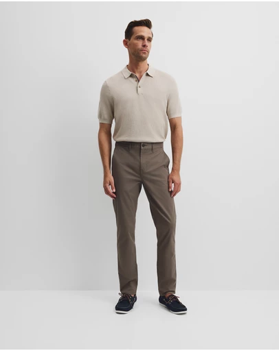 Country Road - Short Sleeve Good Earth Cotton Pique Knit Polo