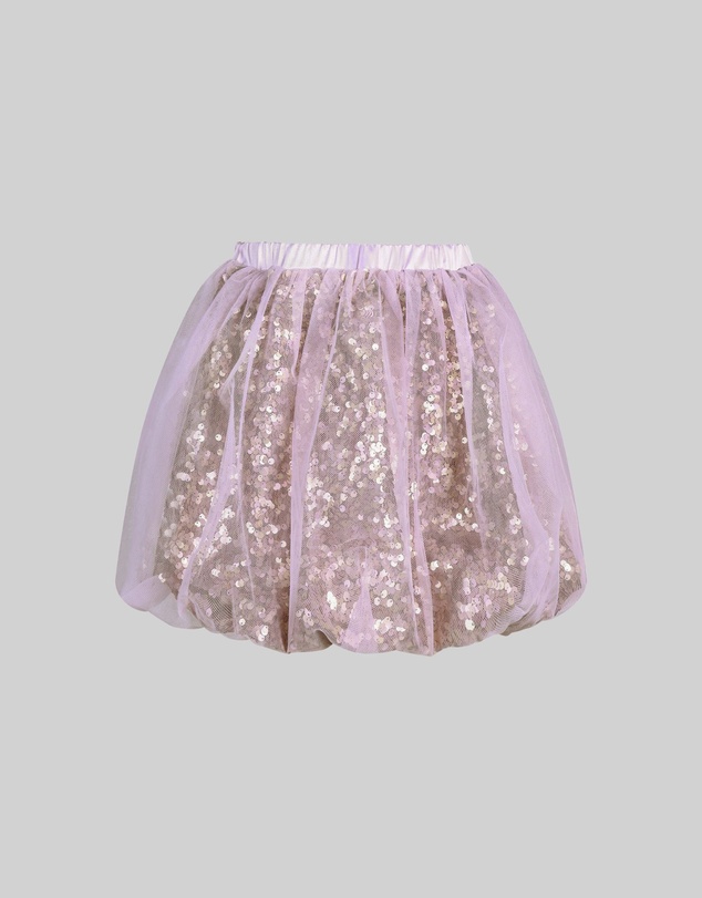 Rock Your Kid - Rebel Bubble Sequin Skirt in Champagne