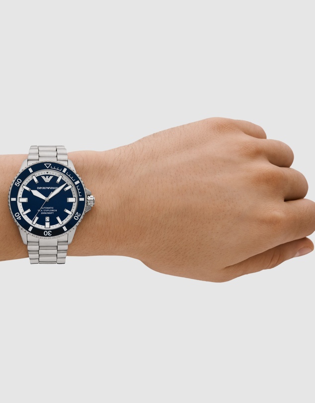 Emporio Armani - Silver Tone Analogue Watch
