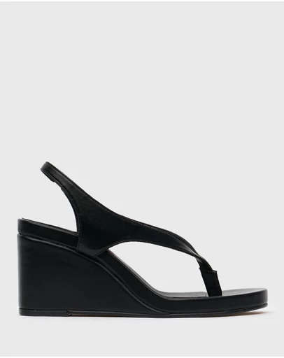 Betts - Shameless Slingback Thong Wedge Sandals
