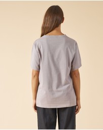 CAMIXA - Teesha Oversized Distressed Cotton T-Shirt