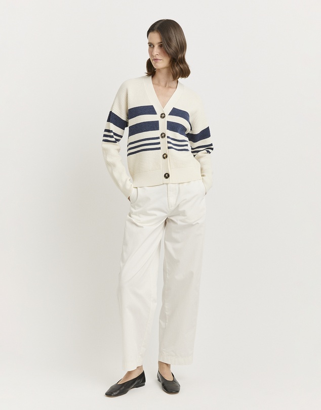 Toorallie - Grain Stitch V Cardigan