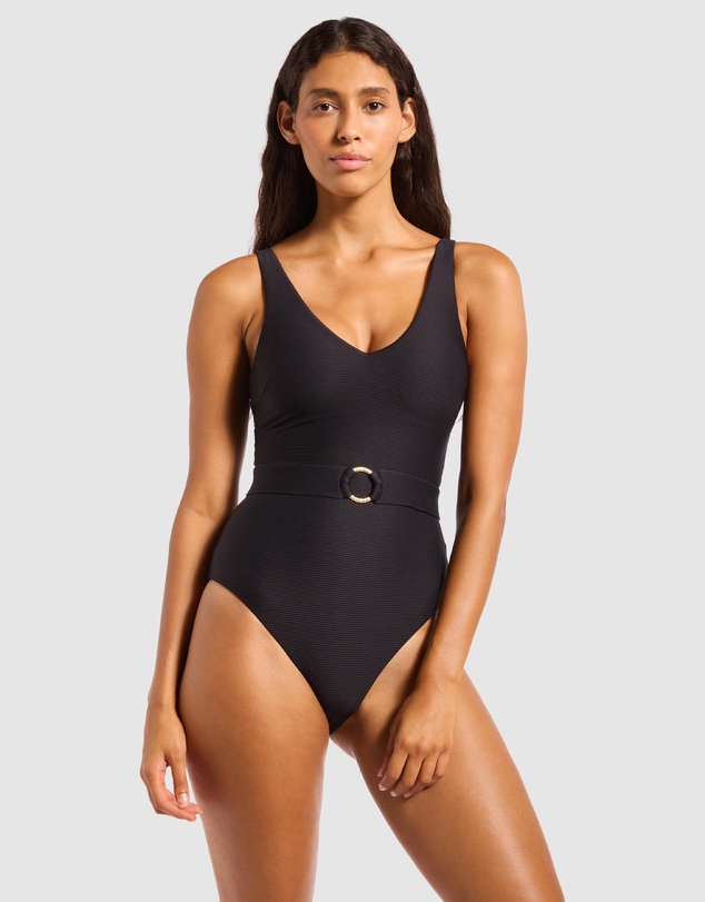 JETS - Jetset Lines V-Neck Belted One-Piece