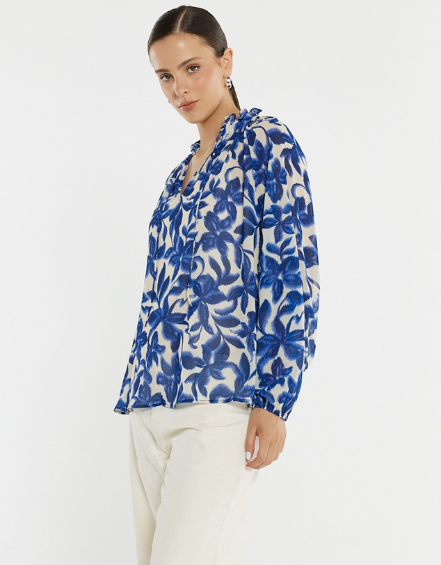 Sass - Willow Tie Front Blouse