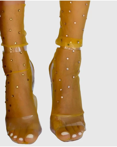 High Heel Jungle - Crystal Sky Sock