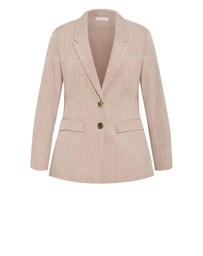 City Chic - Plus size Luci Blazer - latte