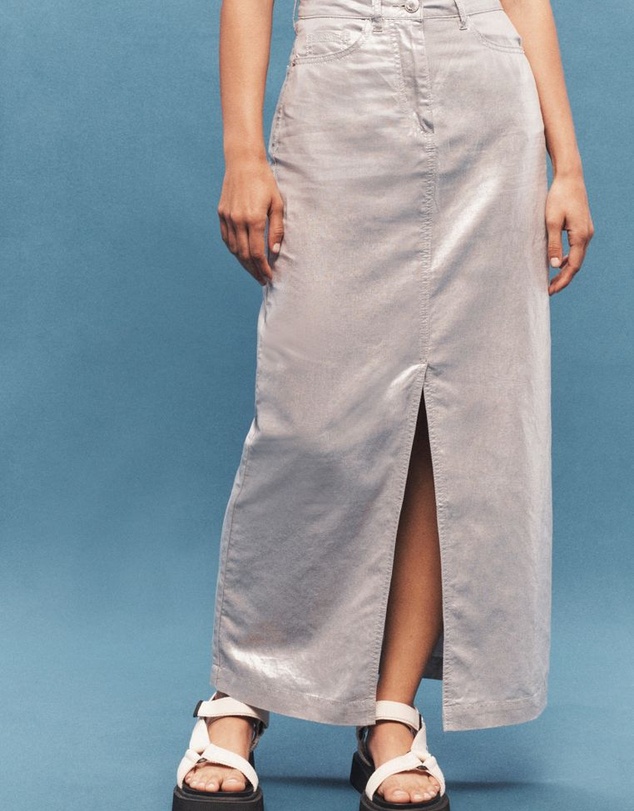 NEXT - Linen Blend Midi Skirt