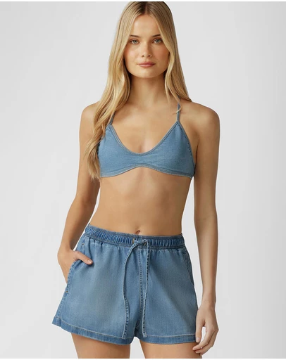 Lorna Jane - Sundays Washed Denim Bralette