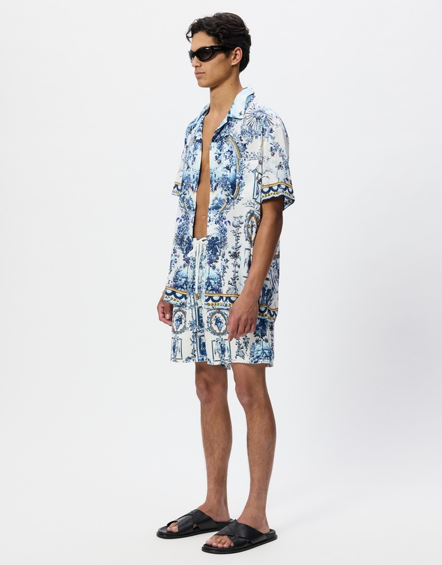 Camilla - Mid Length Boardshorts With Elastic Waist