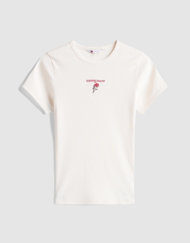 Tommy Jeans - Logo Embroidery Slim T-Shirt