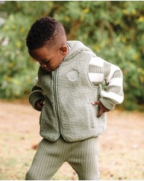 Kynd Baby - Sherpa Vest in Olive