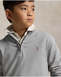 Polo Ralph Lauren - Cotton Interlock Quarter-Zip Pullover - ICONIC EXCLUSIVE - Teens