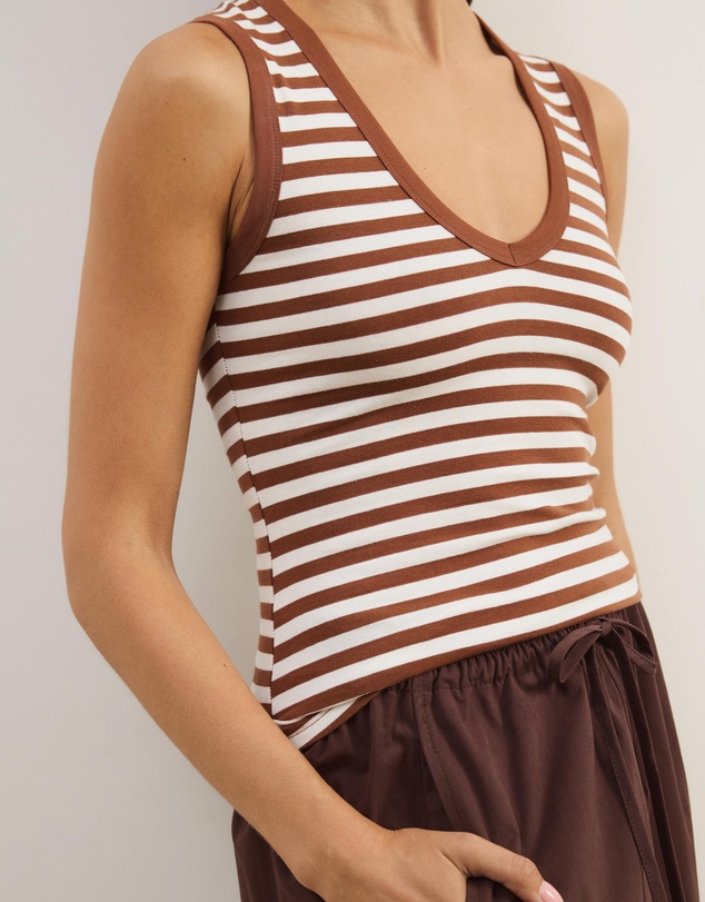 Atmos&Here - Deep V-Neck Tank Top