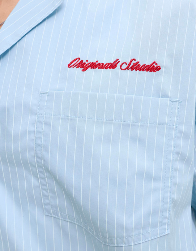 Jack & Jones - Menton Poplin Stripe Resort SS Shirt