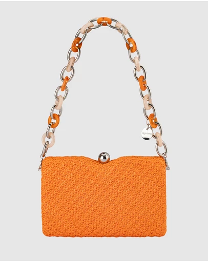 Olga Berg - Birdie Textural Handle Bag