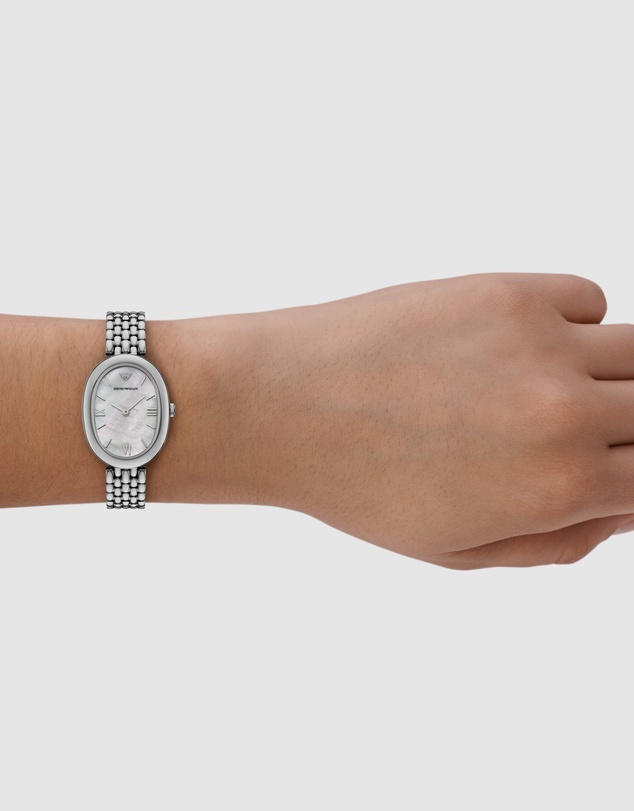 Emporio Armani - Silver Tone Analogue Watch