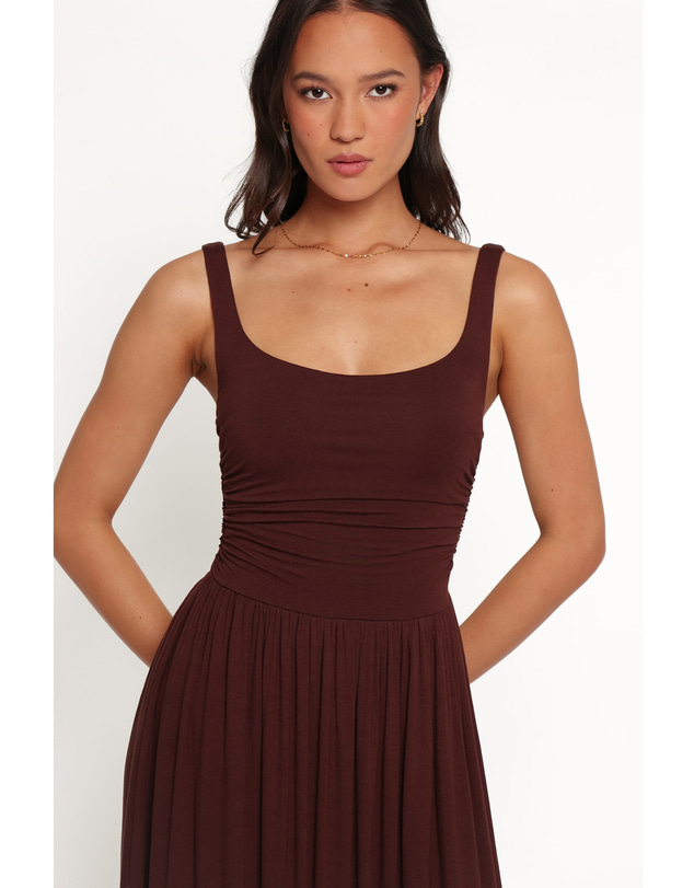 Petal & Pup - Loxley Midi Dress - Brown