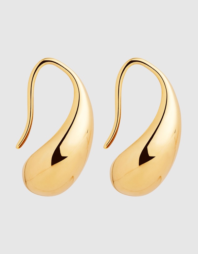 Najo - Eau Yellow Gold Earrings